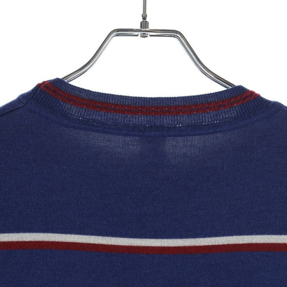 Hermes Kanoe Chaine D'ancre Pattern Short Sleeve Knit Top Navy Sweater — view 4