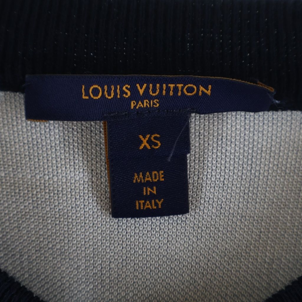 Louis Vuitton Monogram Flower Manlier Long Sleeve Knit Cardigan Navy — view 6