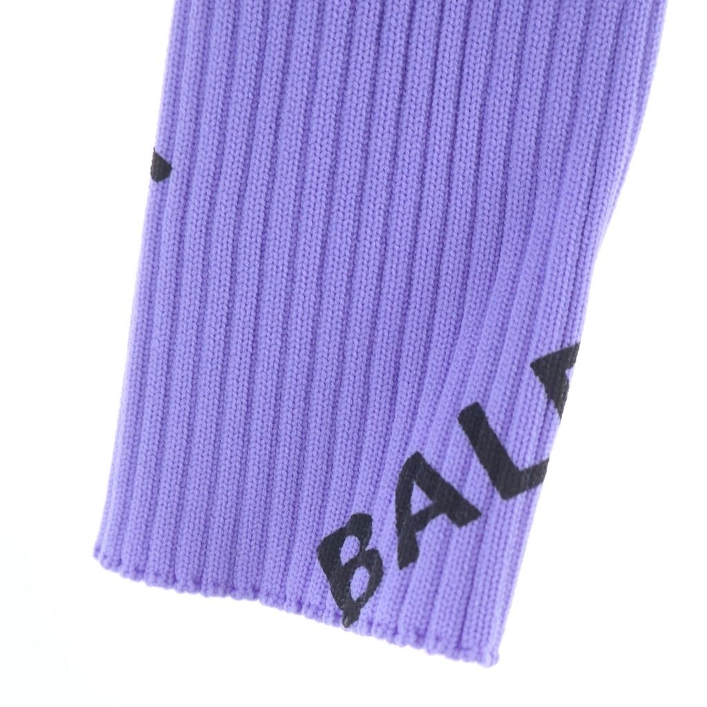 Balenciaga Logo Knit Purple XS Sweater — view 5