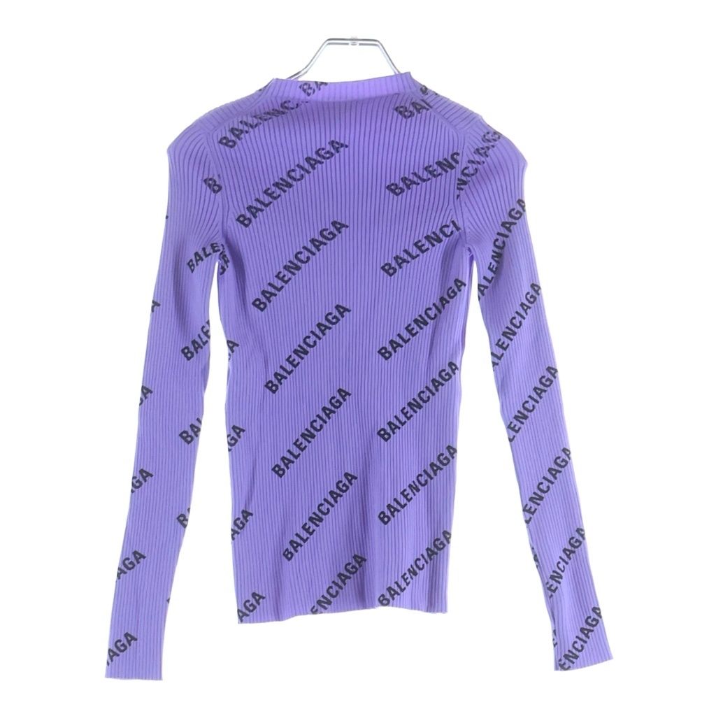 Balenciaga Logo Knit Purple XS Sweater — view 2