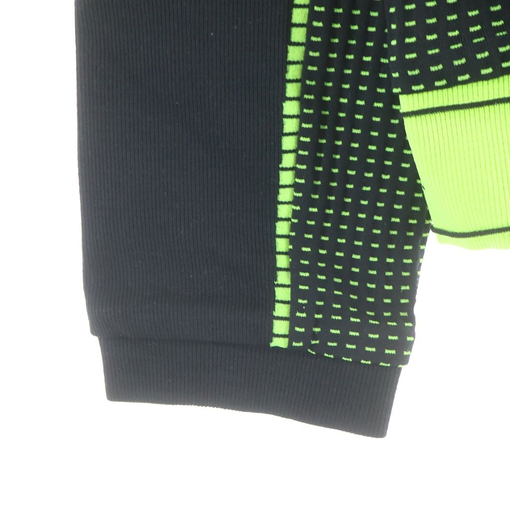 Gucci Hem Logo Jacquard Zip Up Track Jacket Black Yellow — view 6