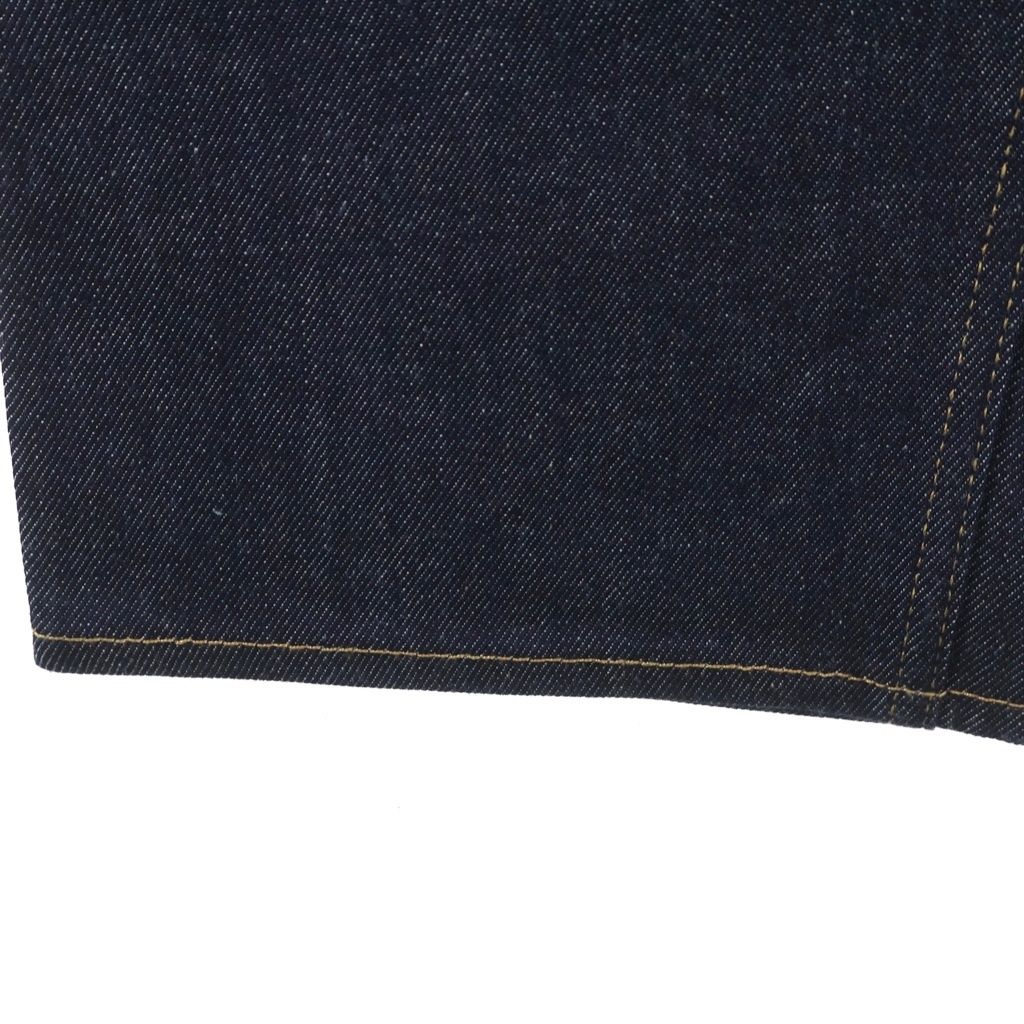 Gucci Patent Leather Patch Straight Pants Jeans Indigo — view 6