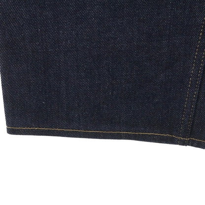 Gucci Patent Leather Patch Straight Pants Jeans Indigo — view 6