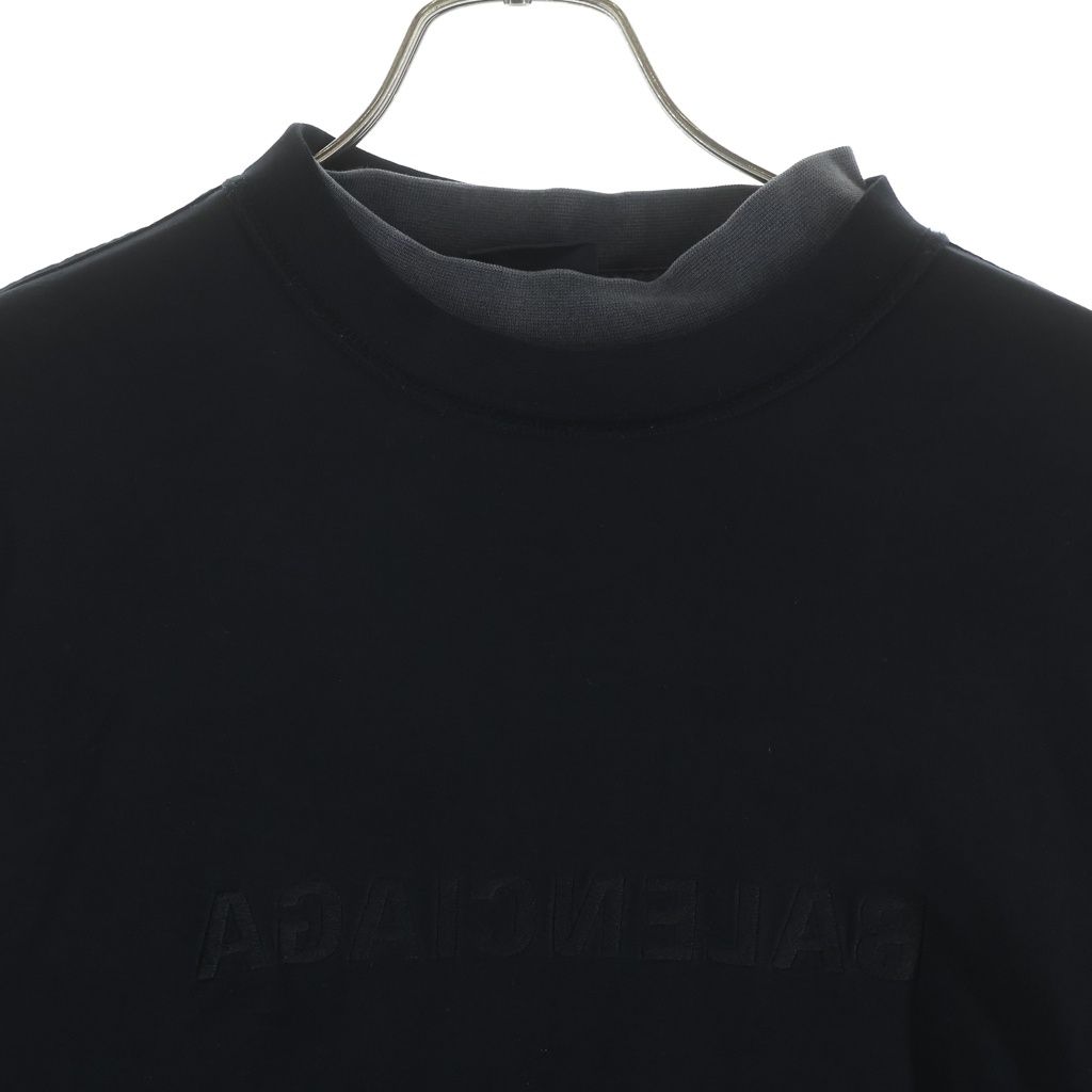 Balenciaga Inside Out Vintage Jersey Layered L S T-Shirt Long Sleeve T Black — view 3
