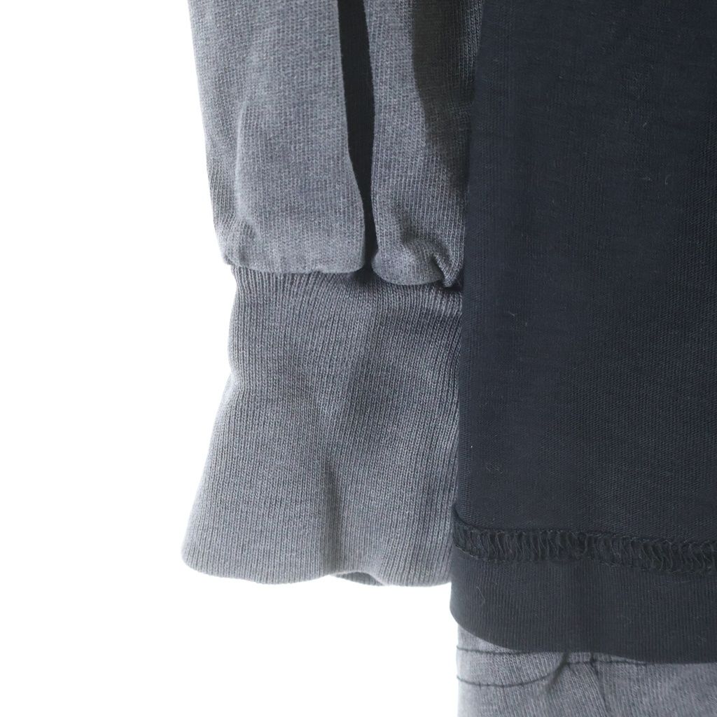 Balenciaga Inside Out Vintage Jersey Layered L S T-Shirt Long Sleeve T Black — view 5