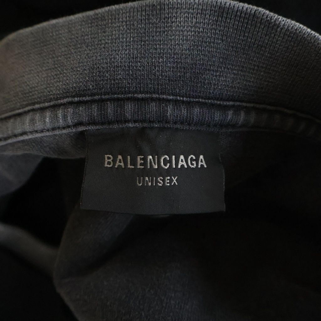 Balenciaga Inside Out Vintage Jersey Layered L S T-Shirt Long Sleeve T Black — view 6