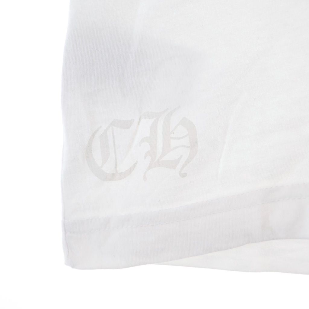 Chrome Hearts CH T-Shirt Neck Logo Short Sleeve White — view 6