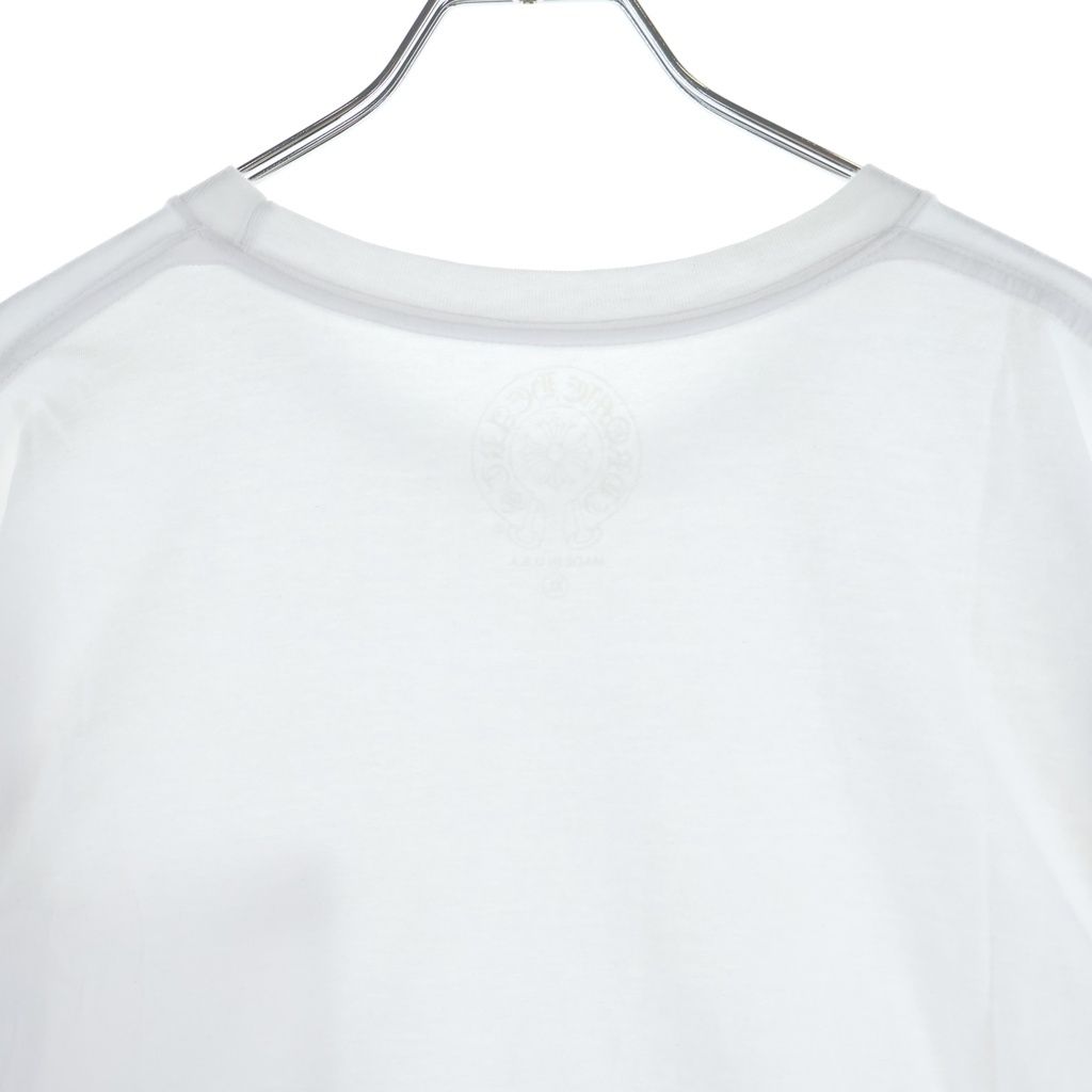 Chrome Hearts CH T-Shirt Neck Logo Short Sleeve White — view 4