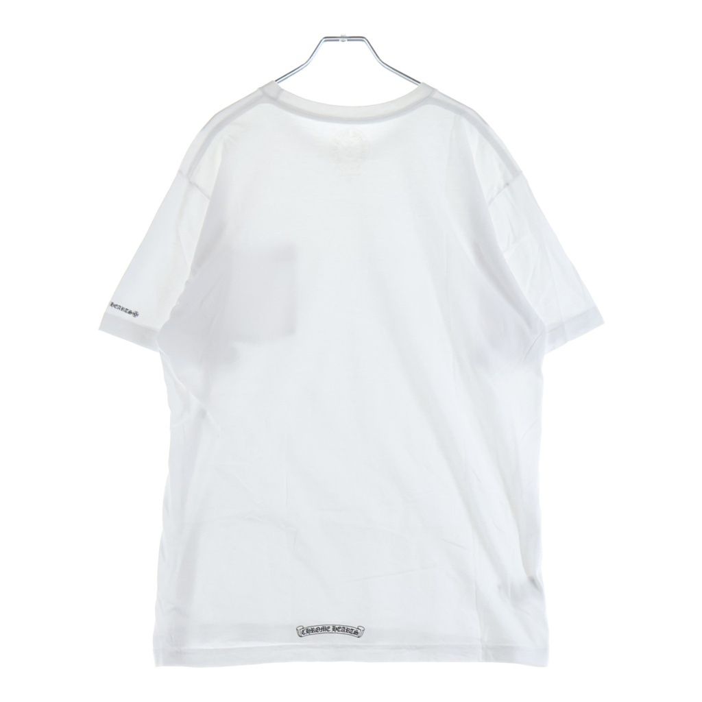 Chrome Hearts CH T-Shirt Neck Logo Short Sleeve White — view 2