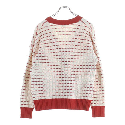 Chanel Rhinestone Bijou Button Long Sleeve Knit Cardigan White — view 2