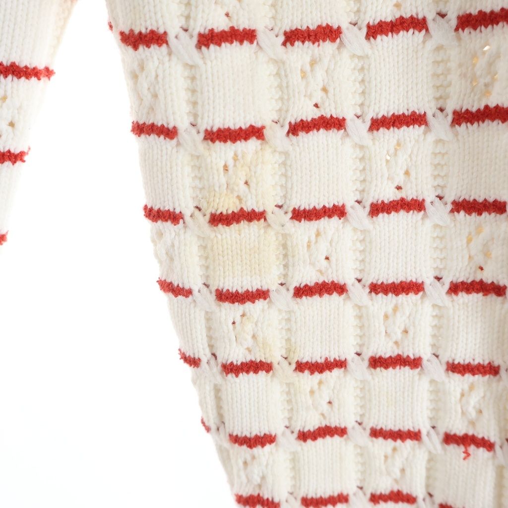 Chanel Rhinestone Bijou Button Long Sleeve Knit Cardigan White — view 7