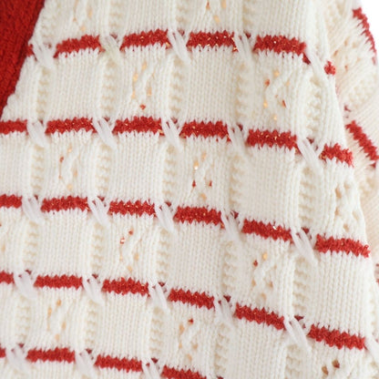 Chanel Rhinestone Bijou Button Long Sleeve Knit Cardigan White — view 5