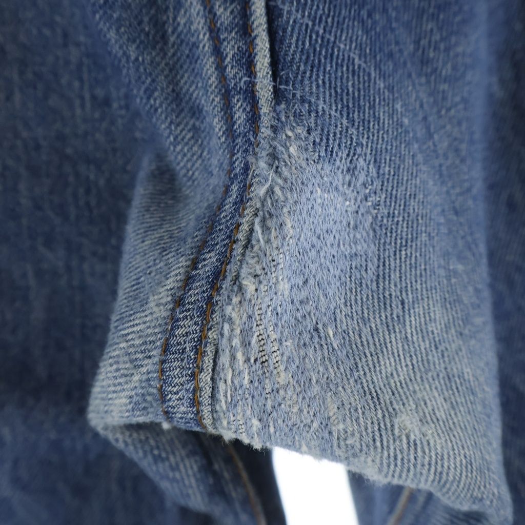 Chrome Hearts Vntg Jean Blu Orng Tab Cross Patch Washed Pants — view 6