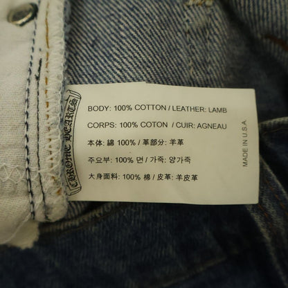 Chrome Hearts Vntg Jean Blu Orng Tab Cross Patch Washed Pants — view 8