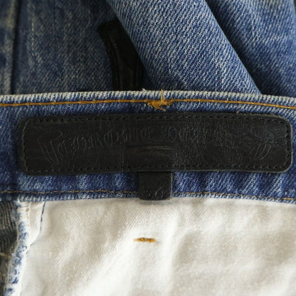 Chrome Hearts Vntg Jean Blu Orng Tab Cross Patch Washed Pants — view 7