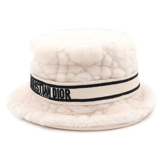 Dior D Bobbi Bob Hat Fur White