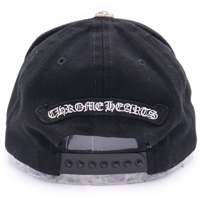 Chrome Hearts Vertical Logo Hat CH Baseball Cap Hat Black — view 2