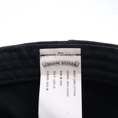 Chrome Hearts Vertical Logo Hat CH Baseball Cap Hat Black — view 8
