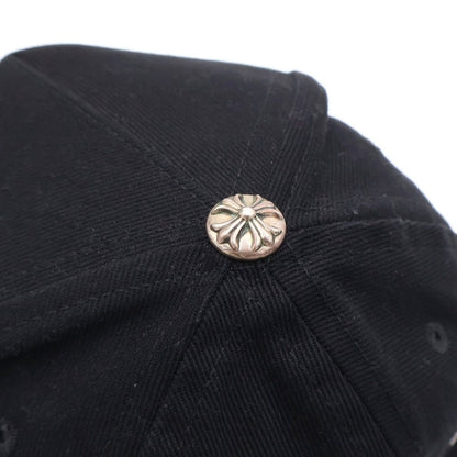 Chrome Hearts Vertical Logo Hat CH Baseball Cap Hat Black — view 6