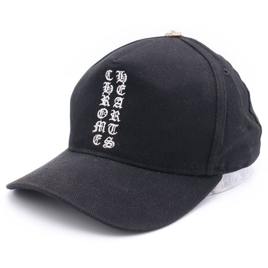 Chrome Hearts Vertical Logo Hat CH Baseball Cap Hat Black