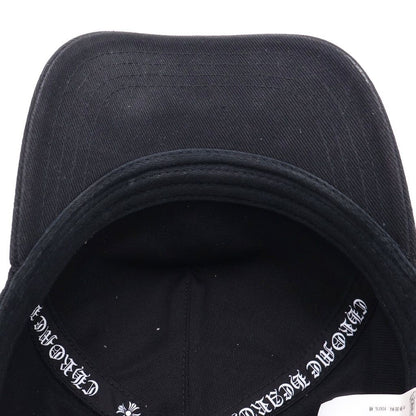 Chrome Hearts Vertical Logo Hat CH Baseball Cap Hat Black — view 5