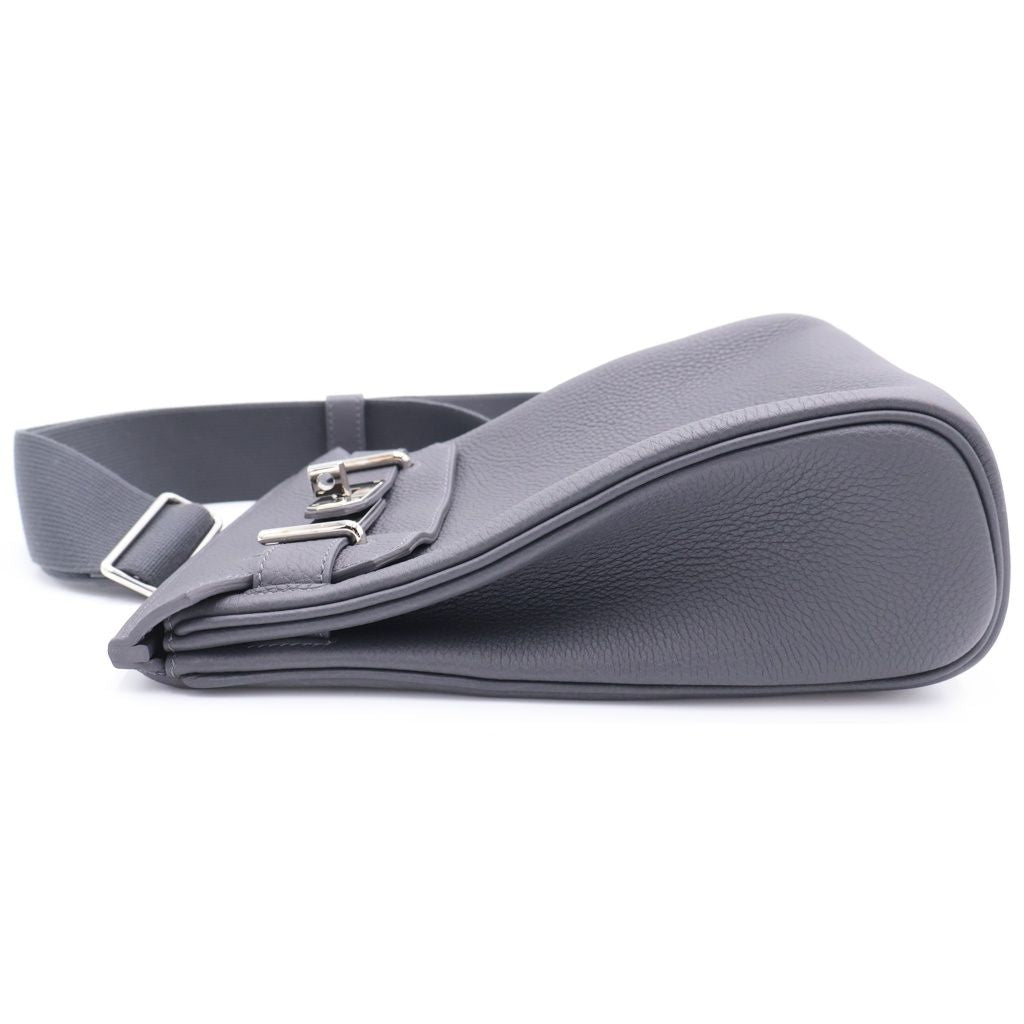 Hermes Hac a Dos PM Shoulder Bag Gray Togo Leather Silver — view 3