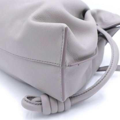 Loewe Flamenco Leather 2-Way Shoulder Handbag Gray — view 6