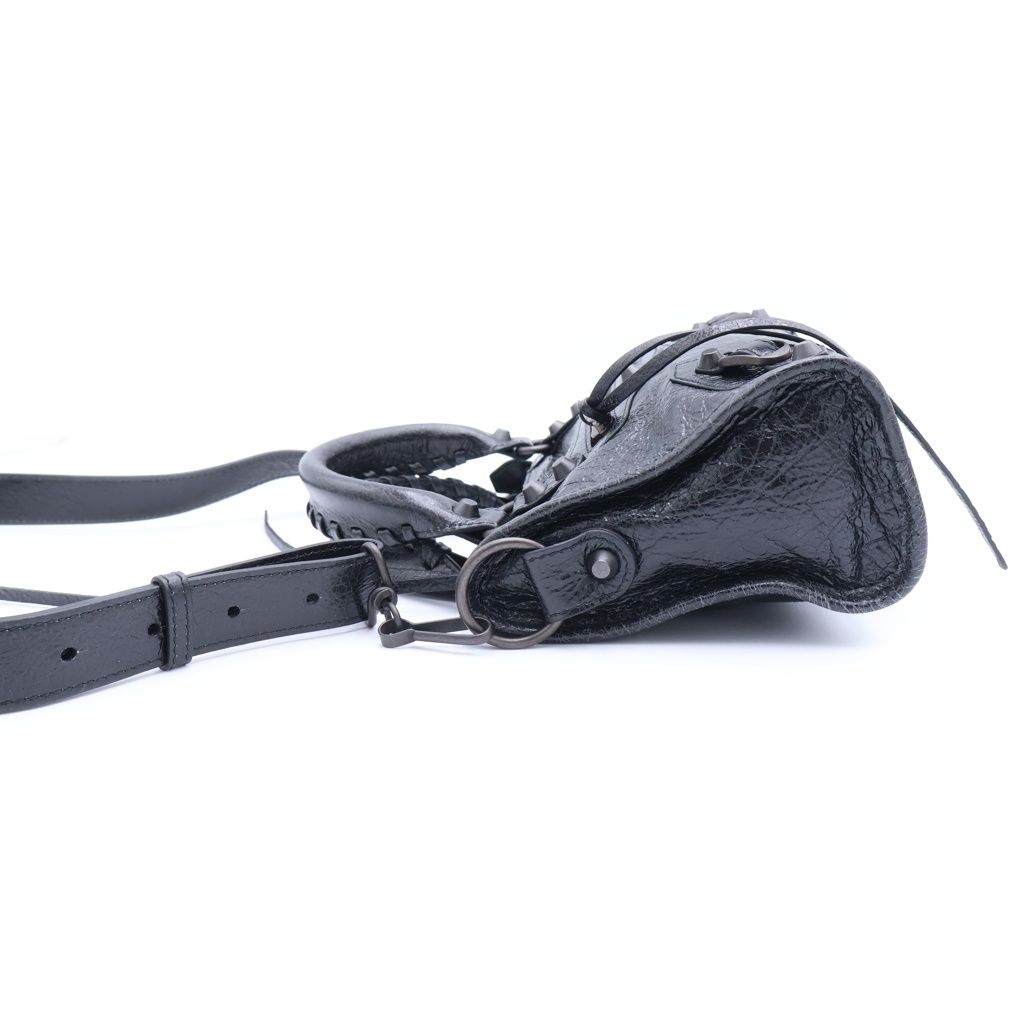 Balenciaga le City Mini Leather 2-Way Bag Black — view 3