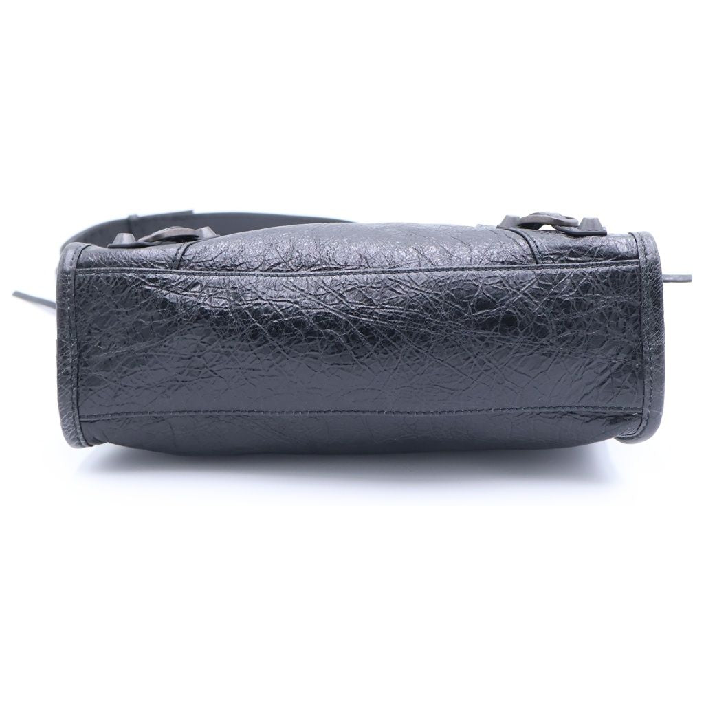 Balenciaga le City Mini Leather 2-Way Bag Black — view 4