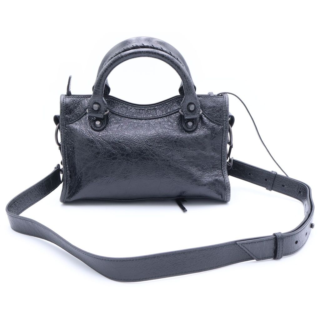 Balenciaga le City Mini Leather 2-Way Bag Black — view 2