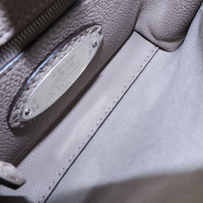 Fendi Peekaboo Mini Gray Ju 2-Way Shoulder Bag Leather Silver — view 5