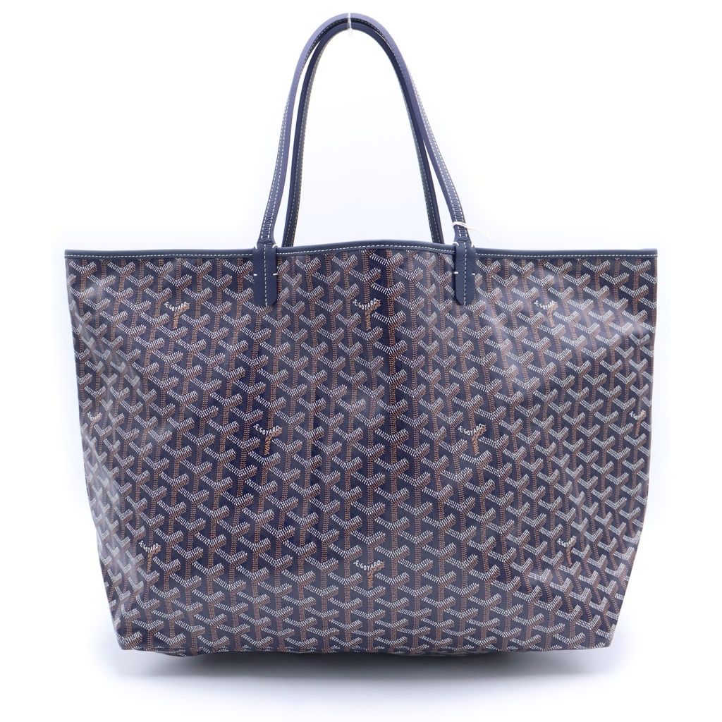 Goyard Saint Louis GM Tote Navy Leather