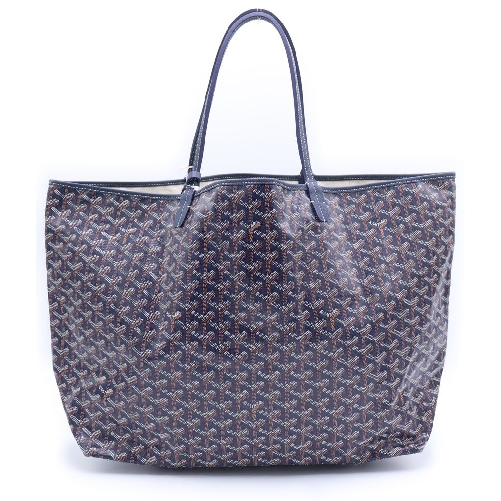 Goyard Saint Louis GM Tote Navy Leather — view 2