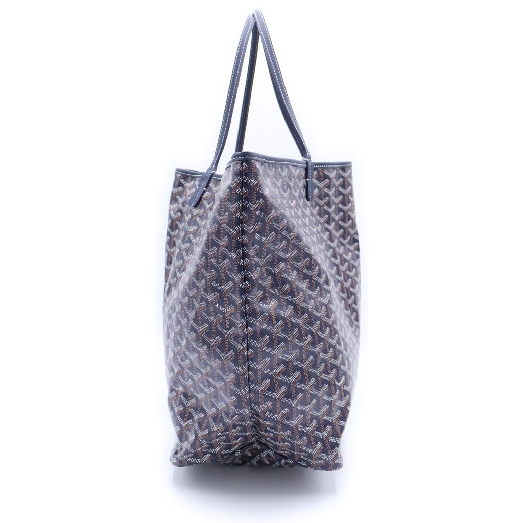 Goyard Saint Louis GM Tote Navy Leather — view 3