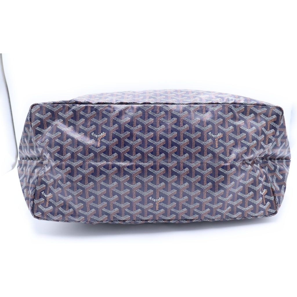 Goyard Saint Louis GM Tote Navy Leather — view 4