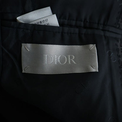 Dior Lapel Auction Oblique Switch Tailored Jacket Black — view 7