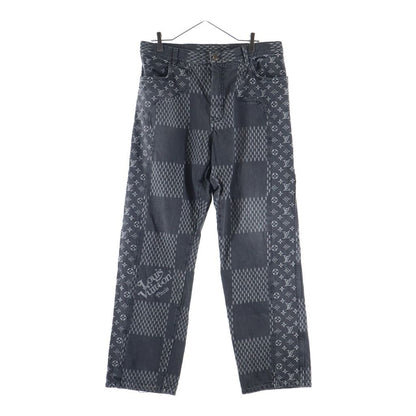 Louis Vuitton Giant Damier Waves Monogram Pants Denim Black