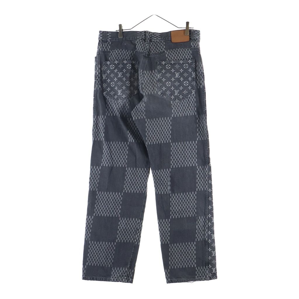 Louis Vuitton Giant Damier Waves Monogram Pants Denim Black — view 2