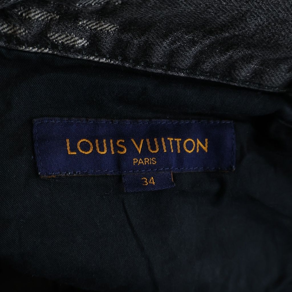 Louis Vuitton Giant Damier Waves Monogram Pants Denim Black — view 6