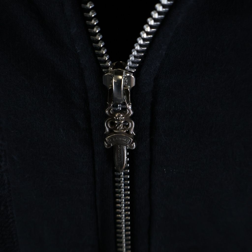 Chrome Hearts Sweatshirt HD Zip Chest Logo Print Back Arch Thermal Zip — view 6