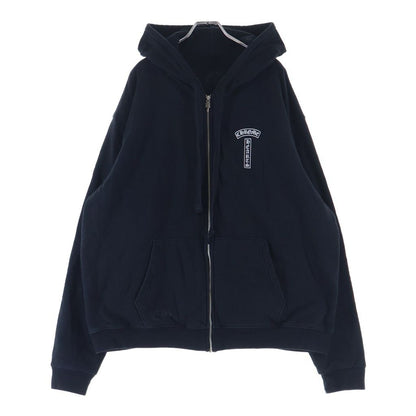 Chrome Hearts Sweatshirt HD Zip Chest Logo Print Back Arch Thermal Zip — view 2