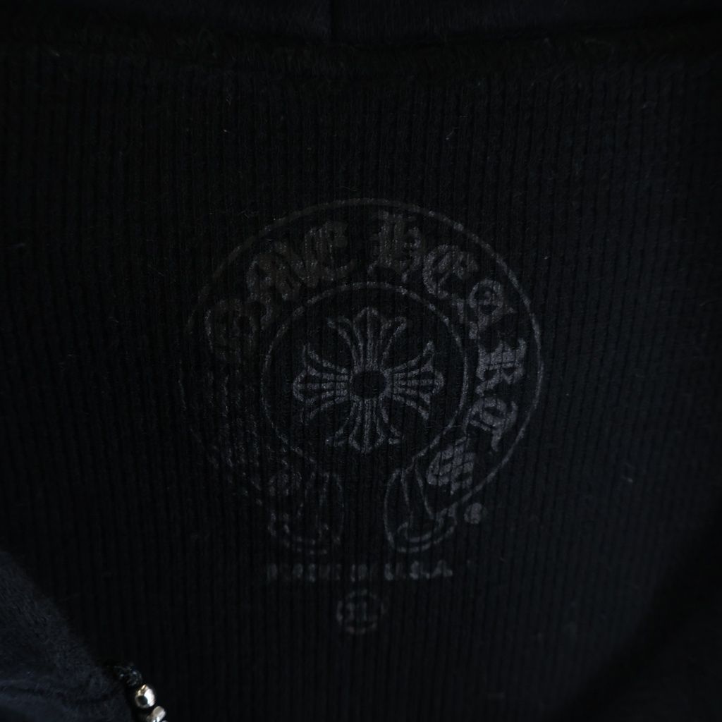 Chrome Hearts Sweatshirt HD Zip Chest Logo Print Back Arch Thermal Zip — view 7