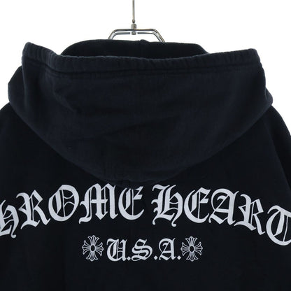 Chrome Hearts Sweatshirt HD Zip Chest Logo Print Back Arch Thermal Zip — view 4