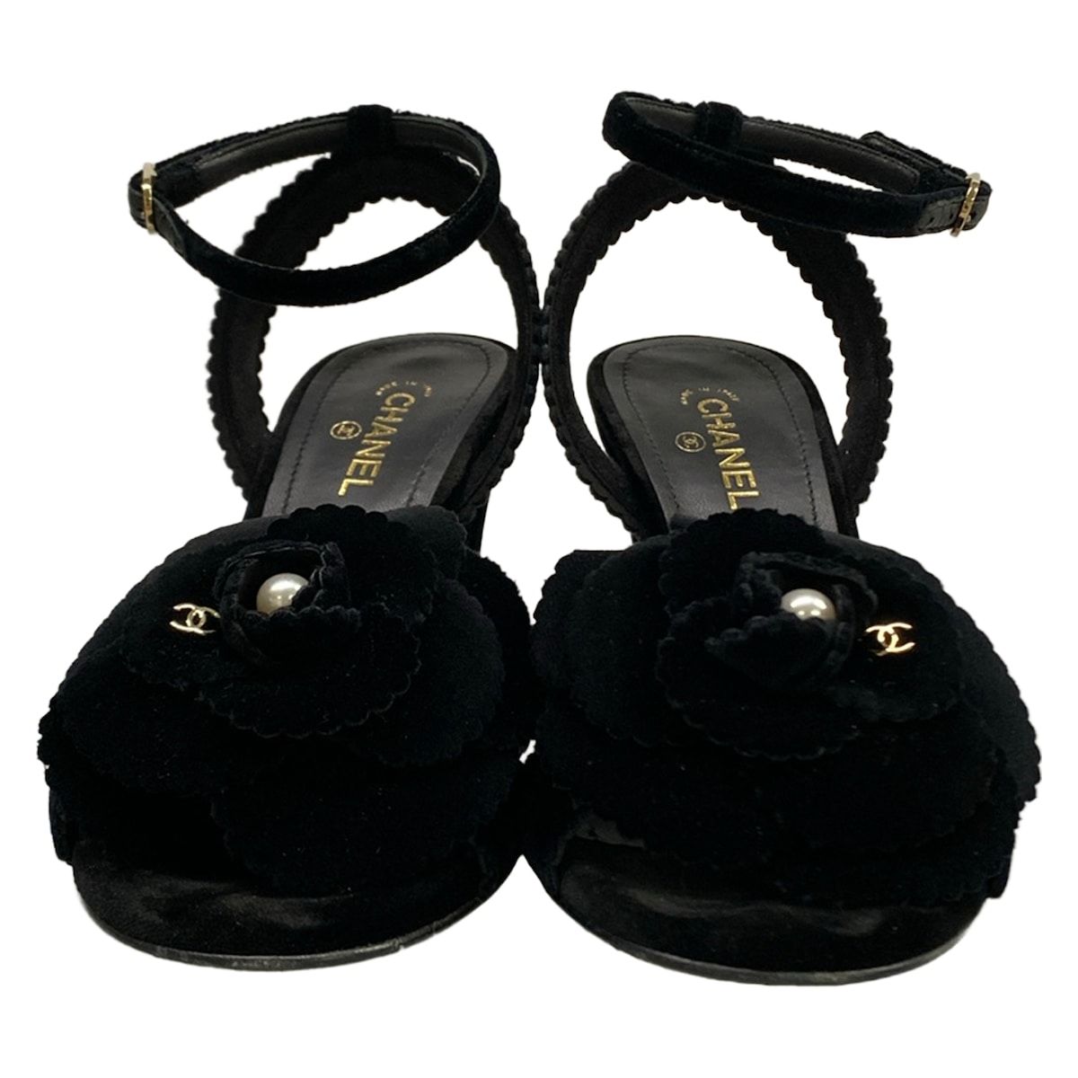 Chanel Sandals 35 C Black Pearl — view 5