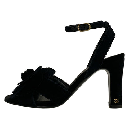 Chanel Sandals 35 C Black Pearl