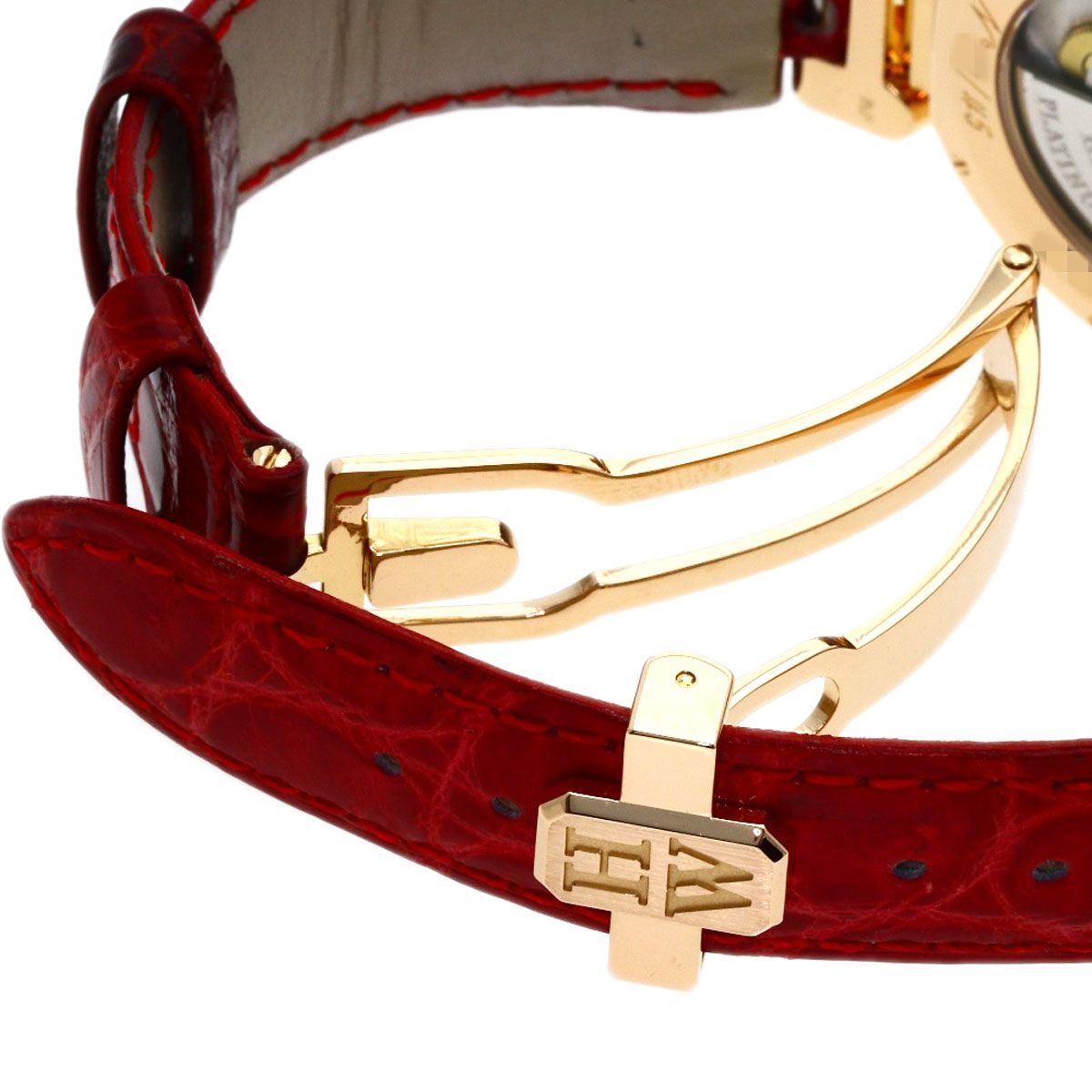 Harry Winston Premier 45 Pieces Limited Watch 18k Pink Gold Leather — view 8