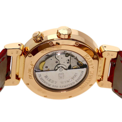 Harry Winston Premier 45 Pieces Limited Watch 18k Pink Gold Leather — view 7