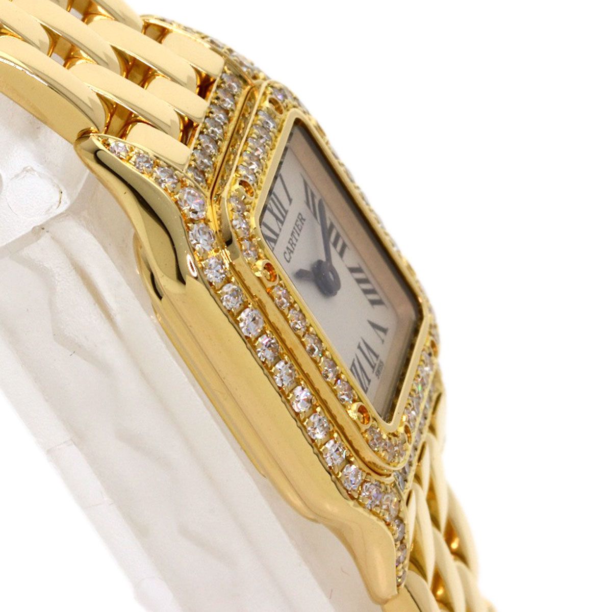 Cartier Mini Panther Watch 18k Yellow Gold Diamond — view 6