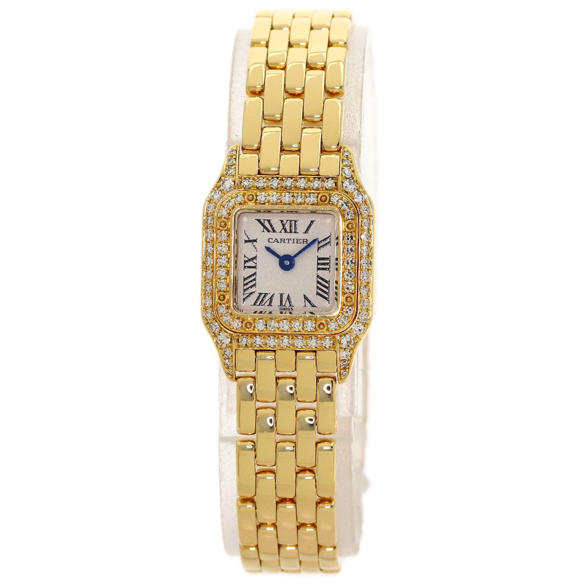 Cartier Mini Panther Watch 18k Yellow Gold Diamond