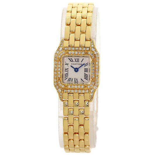 Cartier Mini Panther Watch 18k Yellow Gold Diamond